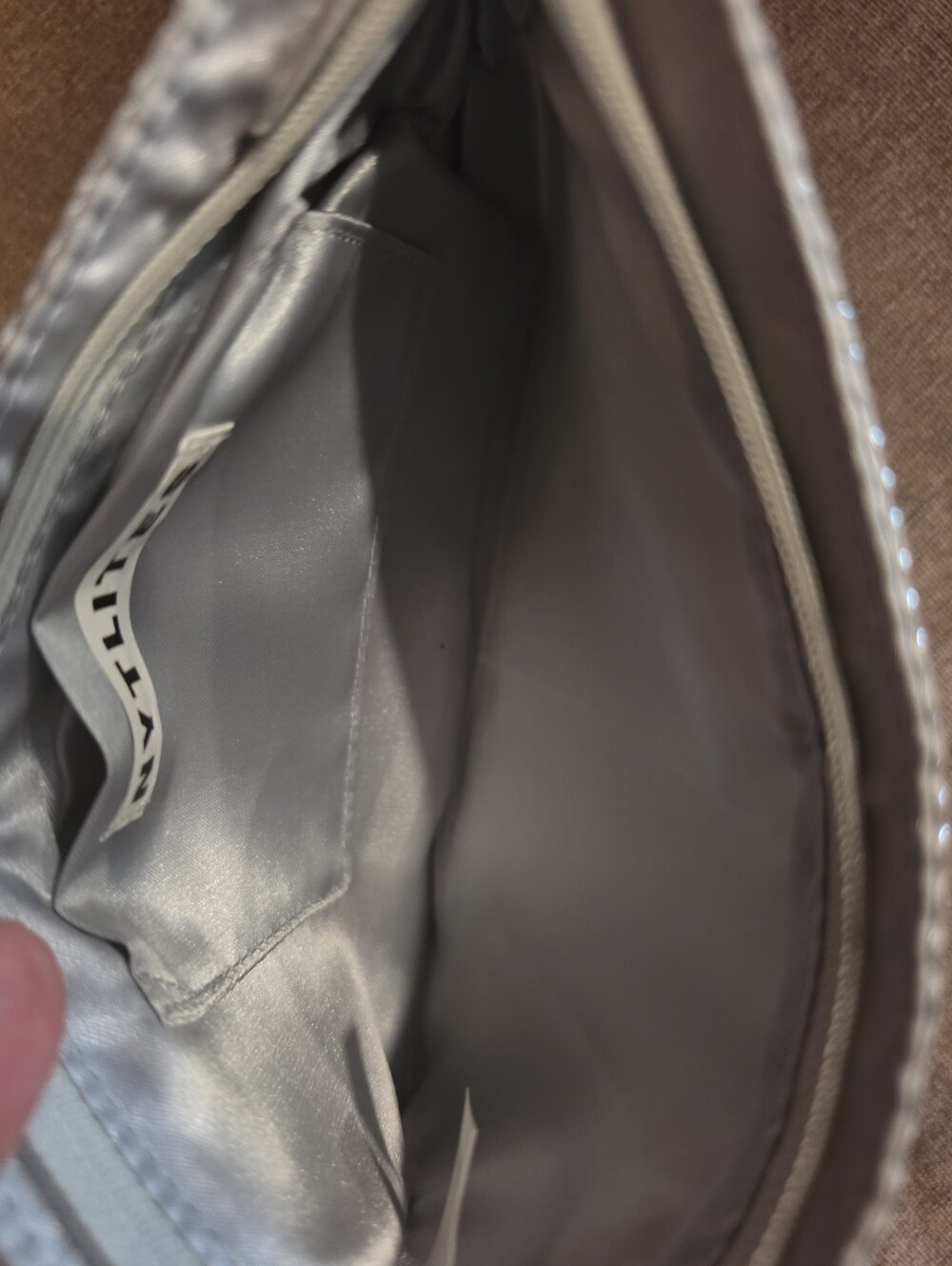 Evening Bag In Silver. - Picture 5 of 6